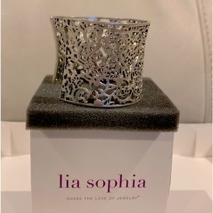 Lia Sophia silver cuff bracelet